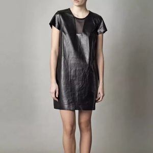 Diane von furstenberg leather dress